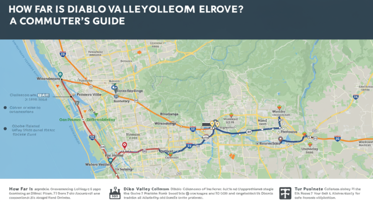 How Far Is Diablo Valley College from Elk Grove A Commuter’s Guide